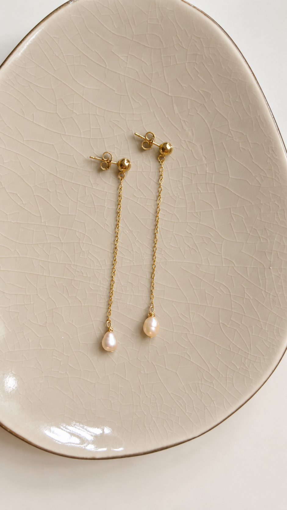 Gota – Ohrringe mit Süßwasserperle, 14K Gold Filled