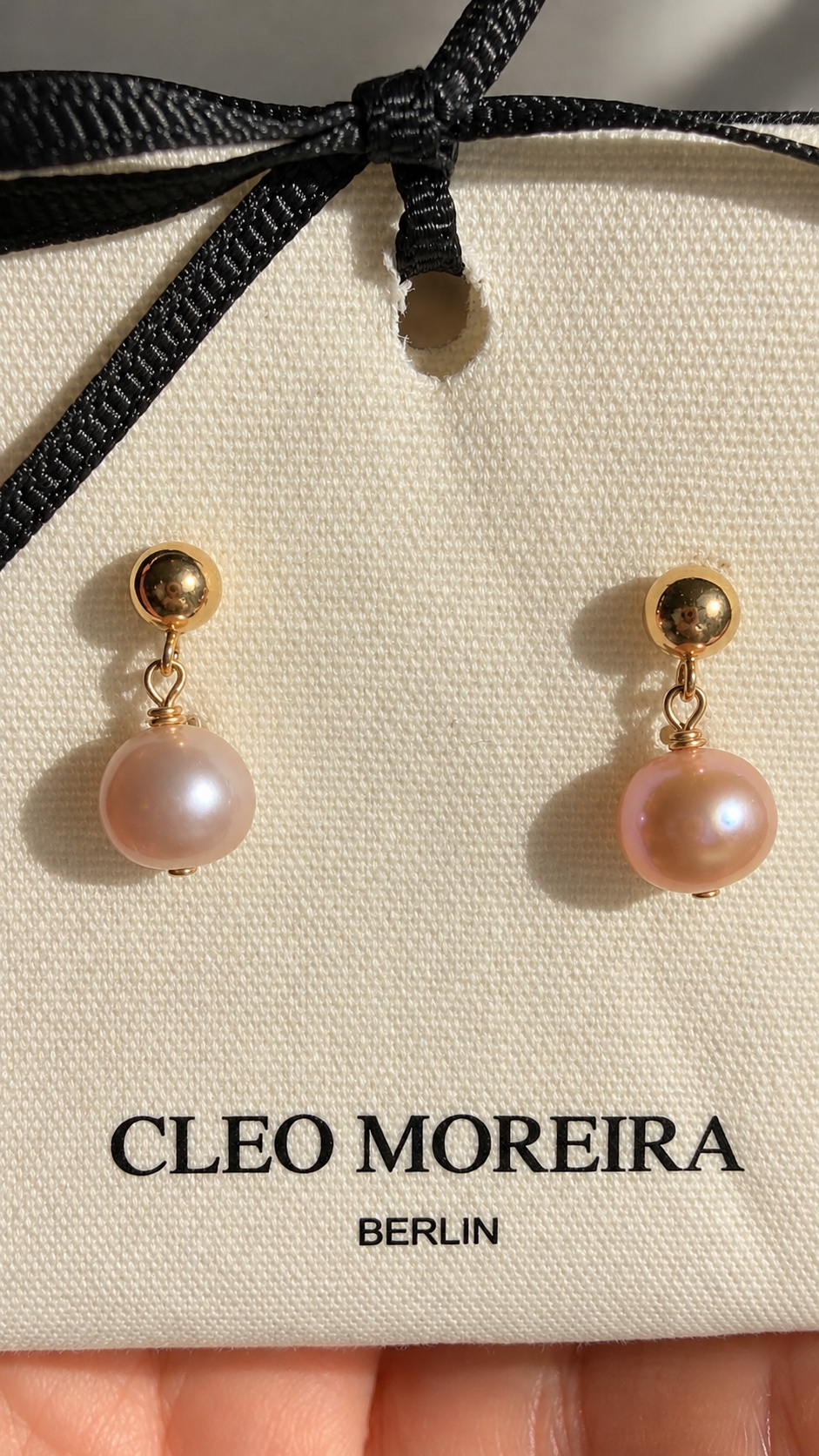 Aurora – Süßwasserperlen Kette & Ohrringe, 14K Gold Filled