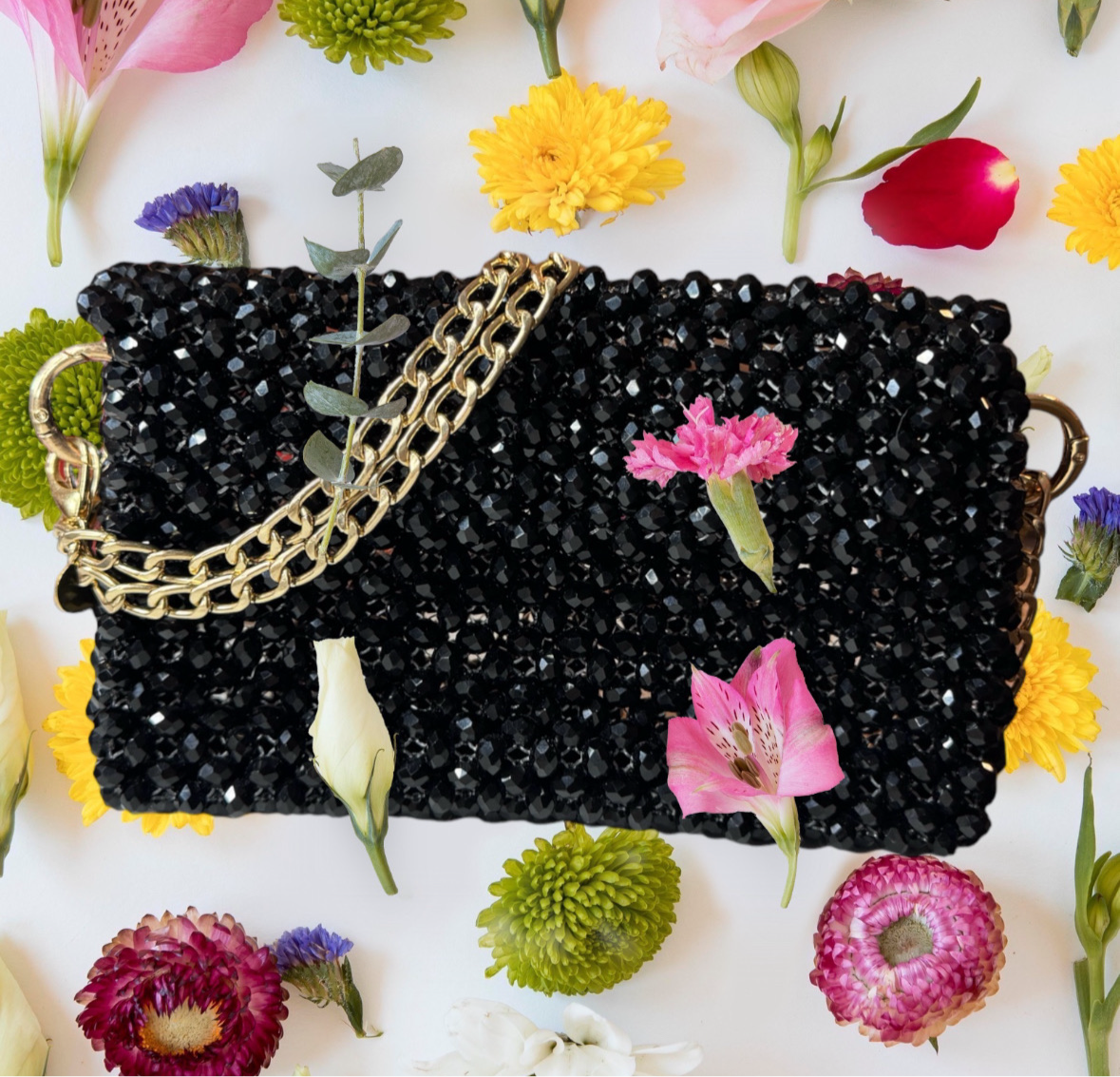 Handgemachte Perlenhandtasche