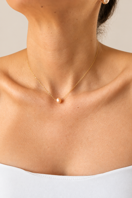 Duas – Kette mit zwei Süßwasserperlen, 14K Gold Filled